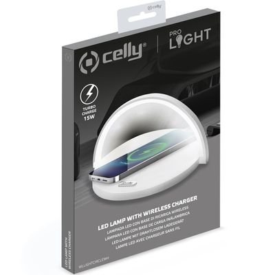 LED-lampa med trådlös laddare 15W