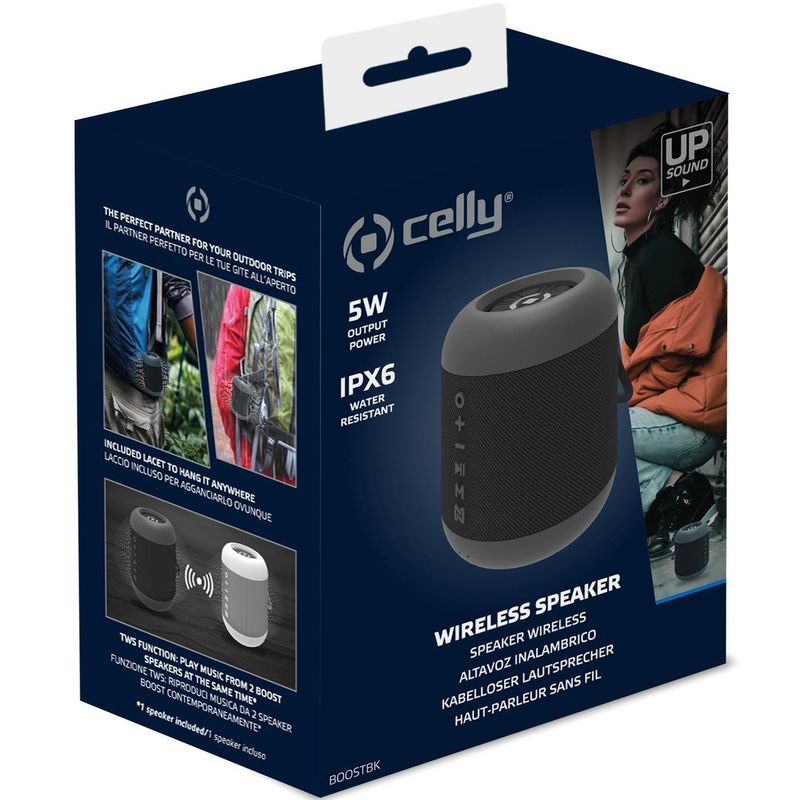 Boost Wireless Speaker TWS 5W IPX6 Black