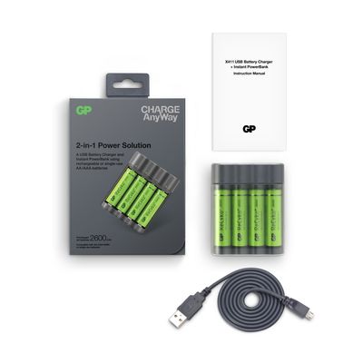 Charge AnyWay Batteriladdare och Powerbank