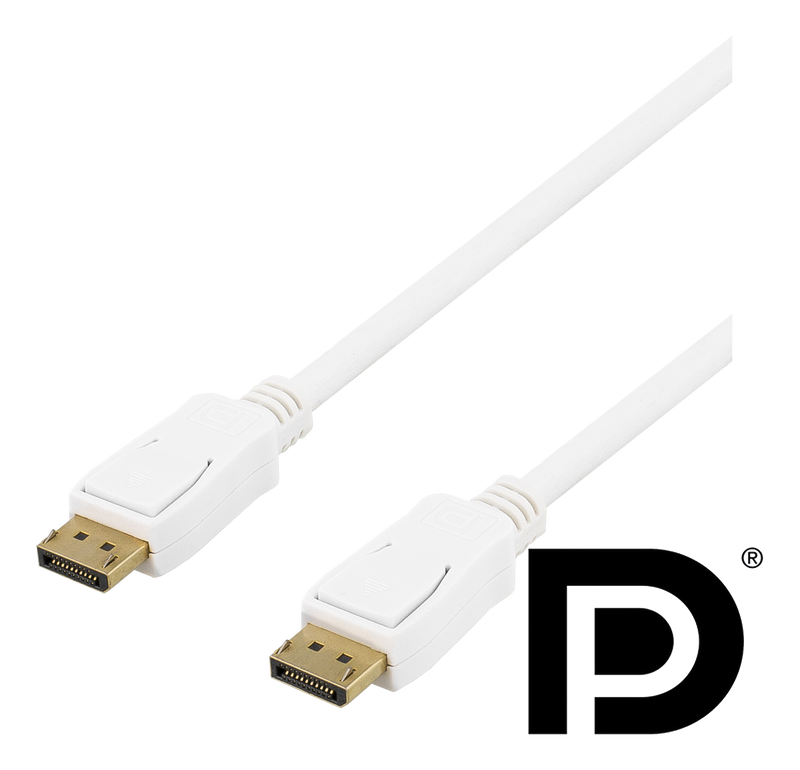DisplayPort kabel, 3m, 4K UHD, DP 1.2, vit