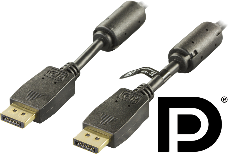 PRME DisplayPort kabel 1m, Ultra HD i 60Hz, svart