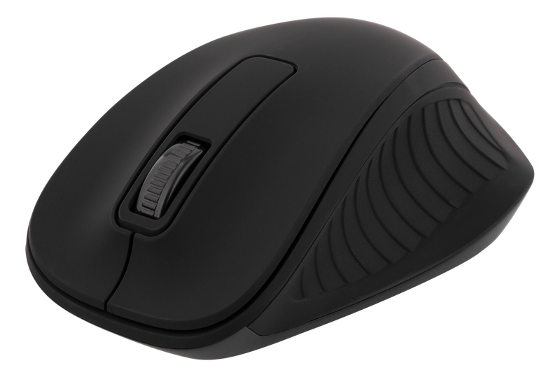 DELTACO trådlös optisk mus 2,4GHz, 3 knappar med scroll, svart