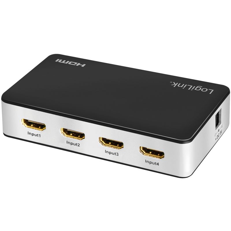 HDMI-switch 4 in 1 ut. 4K/60Hz HDCP HDR CEC
