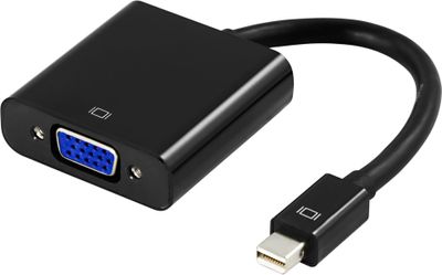 Mini DisplayPort to VGA 0.2m, black.