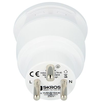 El-Adapter Combo Danmark & Europa