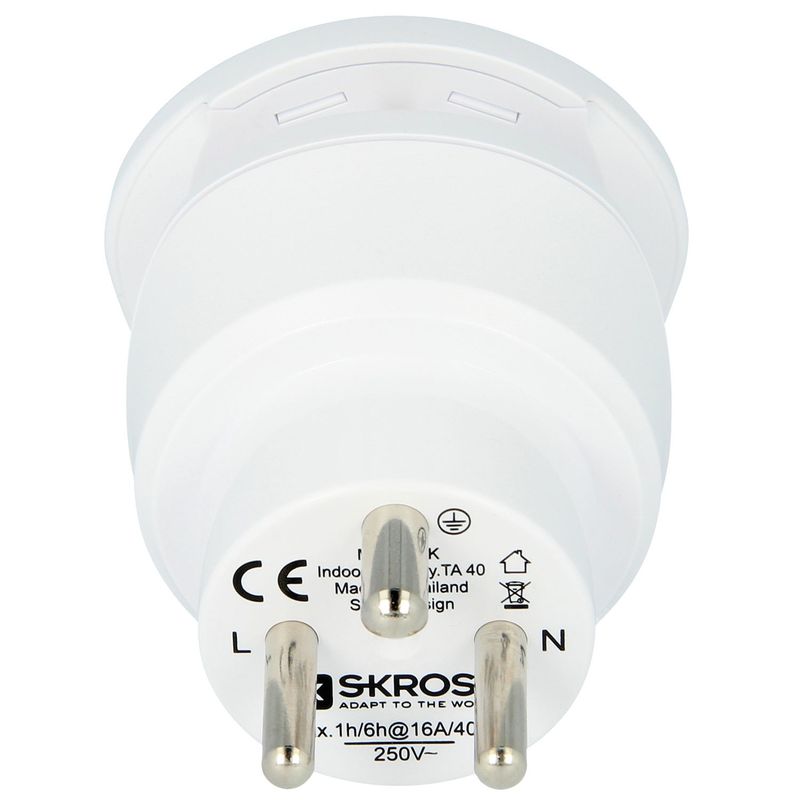 El-Adapter Combo Danmark & Europa