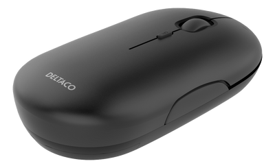 DELTACO Wireless office silent mouse, flat shape design, USB receiver