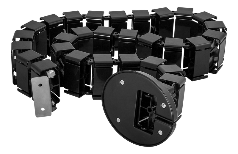 DELTACO Office, Spine Cable Organizer & Hider, Black