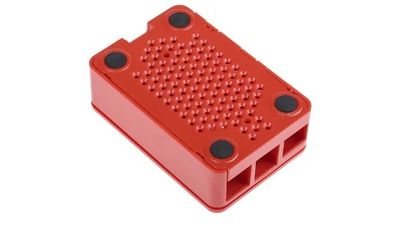 DesignSpark ABS Case for use with Raspberry Pi 2B, Raspberry Pi 3B, Raspberry Pi 3B+ in Red