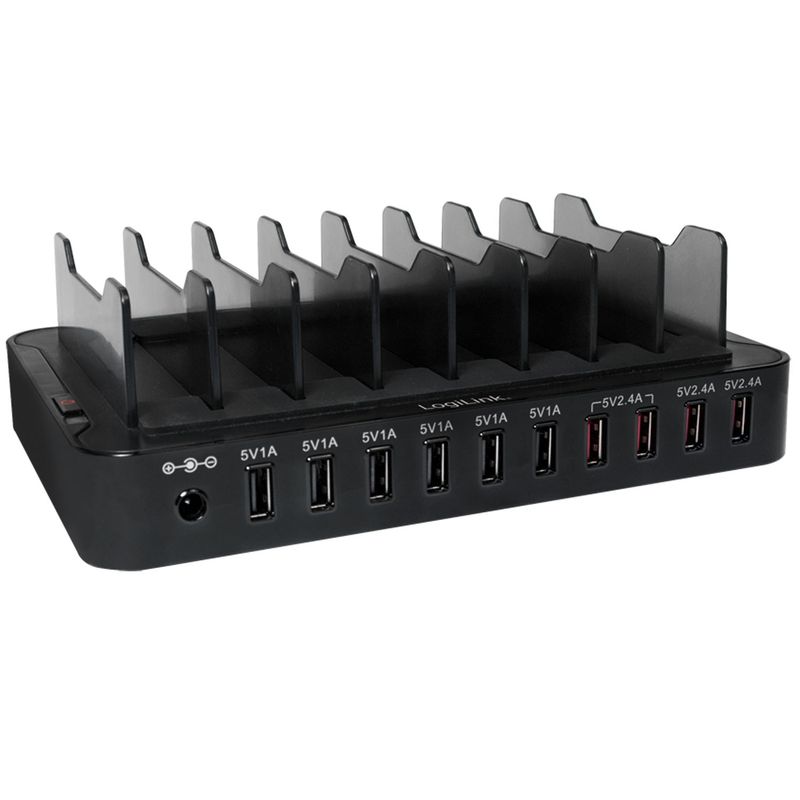Laddstation 10x USB 66W 13,2A