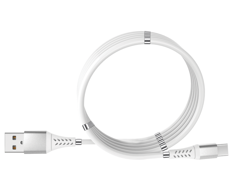 Magnetisk USB-C-USB-A laddkabel, 1m