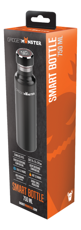 Smart termos, 750 ml, svart