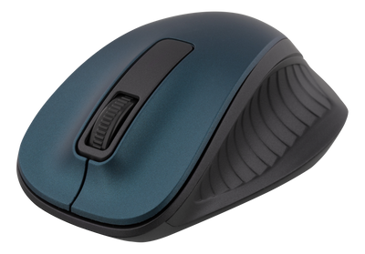 DELTACO trådlös optisk mus 2,4GHz, 3 knappar med scroll, blå
