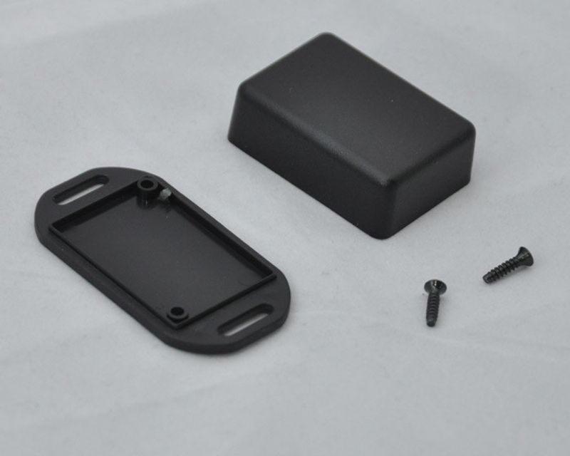 Plastbox small Black With mounting brackets