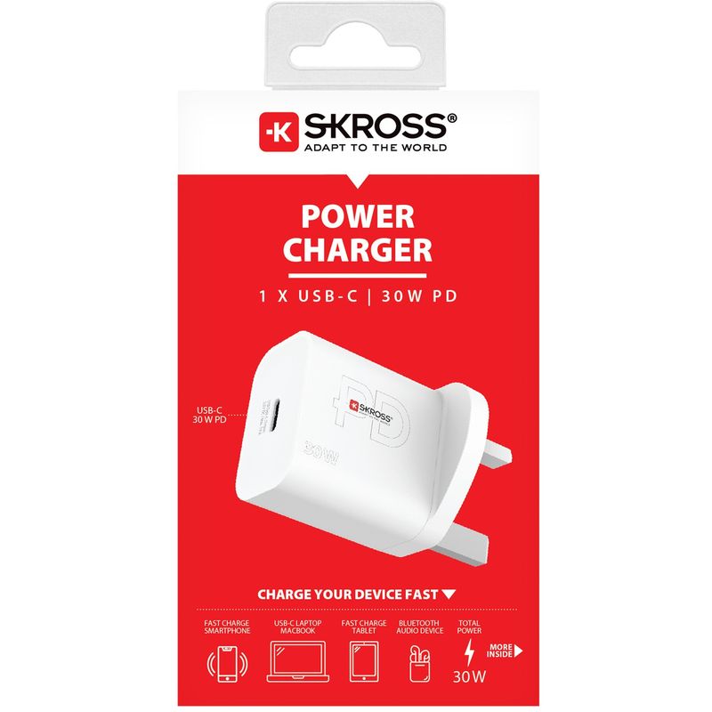Power Charger UK 1xUSB-C PD 30W