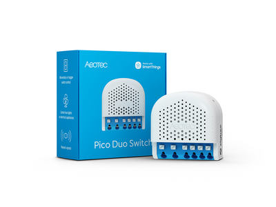 Pico Duo Switch - Smart 16A inbyggnadsrelä med två kanaler
