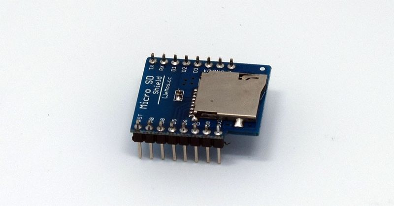 The MicroSD card reader for WeMos D1 Mini is a handy accessory that allows you to read and write data to a MicroSD card using your WeMos D1 Mini board