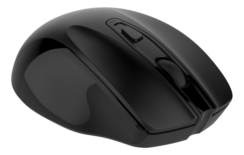 DELTACO Wireless office silent mouse, ergonomic shape, USB rec