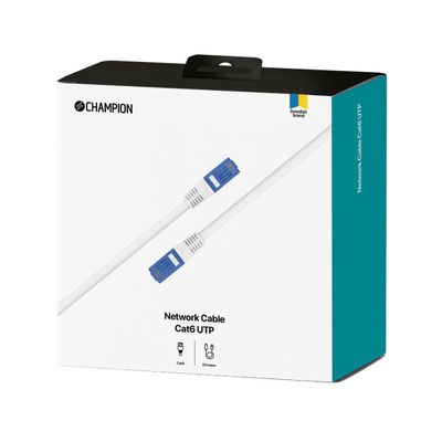 Nätverkskabel CAT6 UTP 10.0m