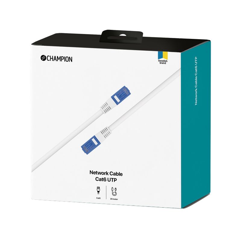Nätverkskabel CAT6 UTP 10.0m