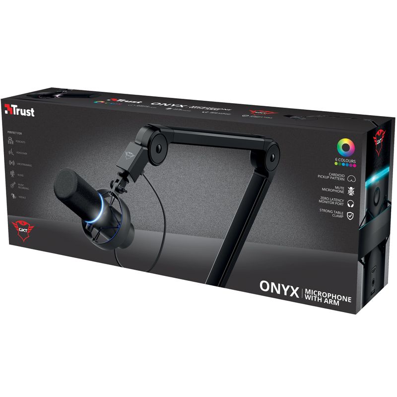 GXT 255+ Onyx Microphone & Arm