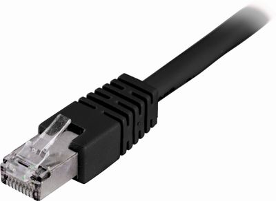 Network Cable 30m F/UTP Cat6, LSZH, black