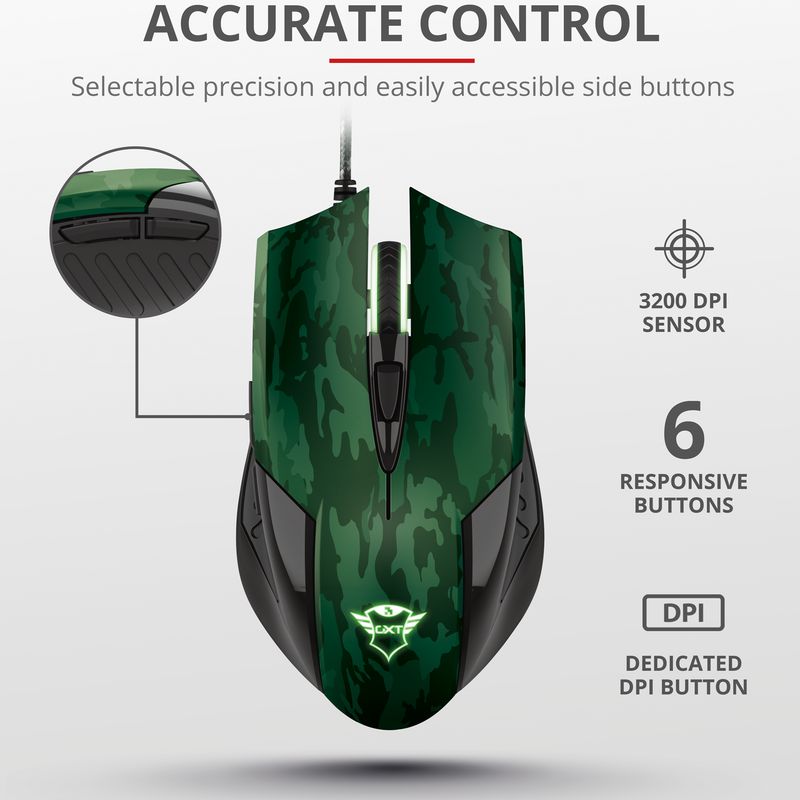 GXT 781 Rixa Camo Mouse & pad