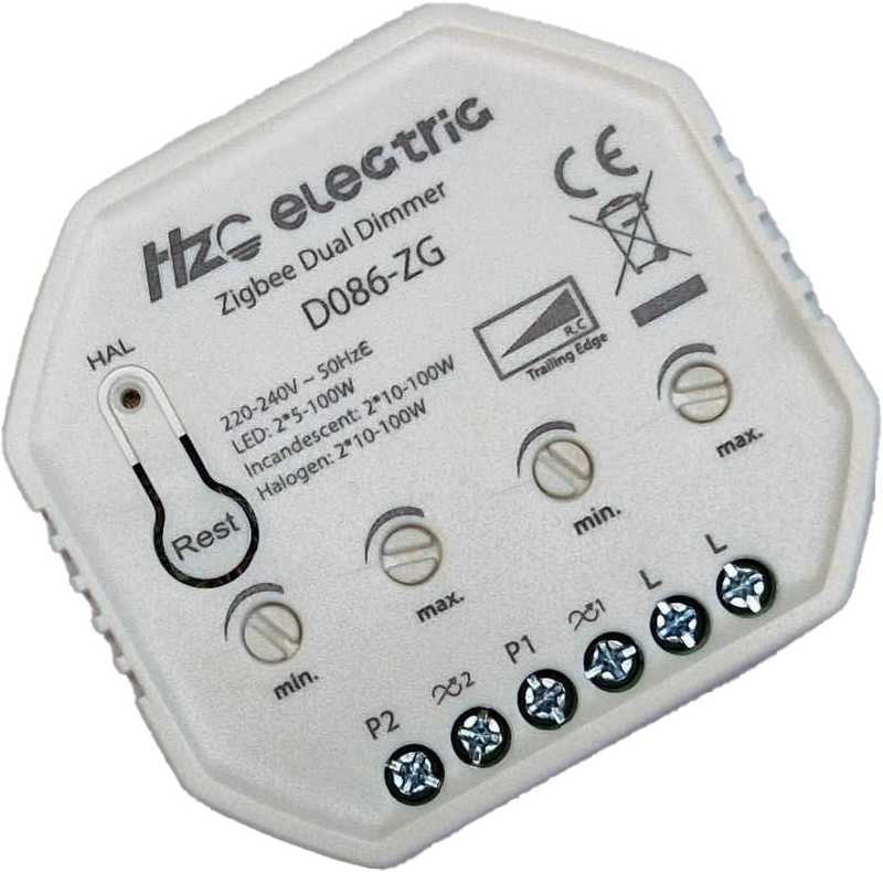 Smart krondimmer (2-kanals) ZigBee