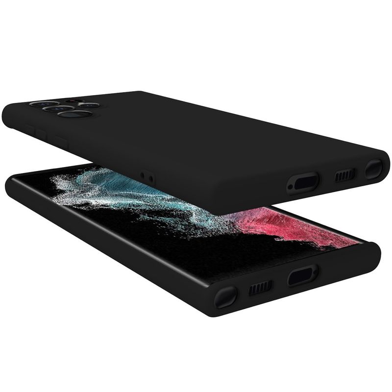 Cromo Soft rubber case Galaxy S22 Ultra Svart