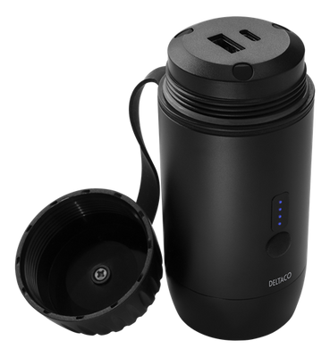 Powerbank 15 000mAh - IP67 med ficklampa