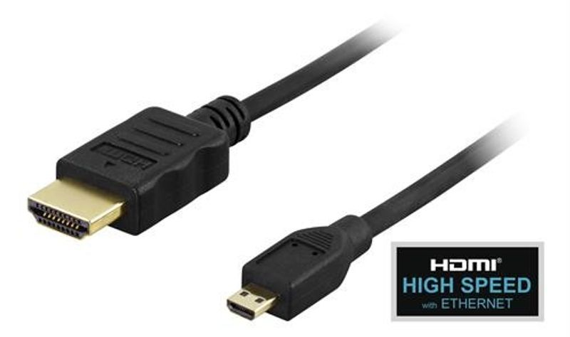 HDMI to Micro HDMI Cable Black 1m