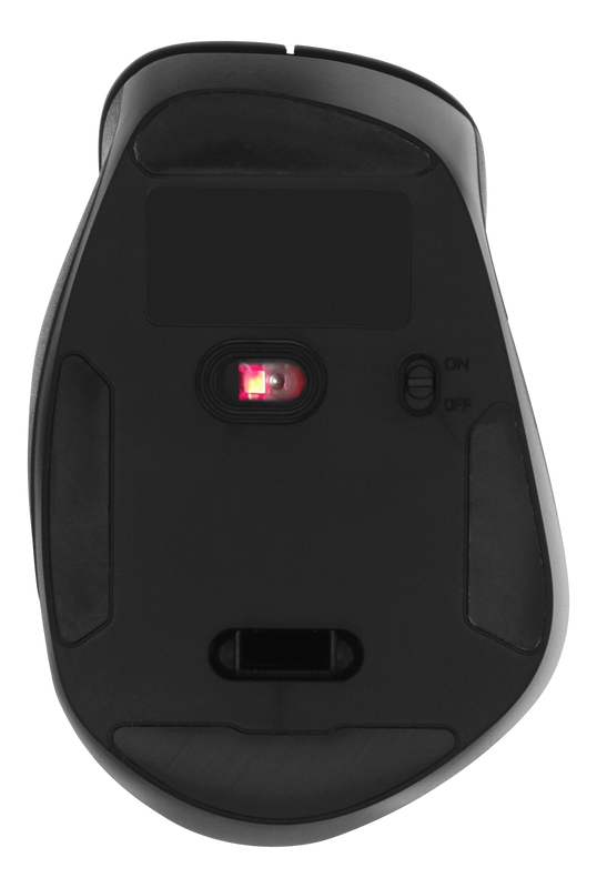 DELTACO Office Wireless ergonomic mouse, silent clicks, 2400 DPI