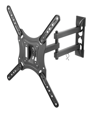 DELTACO Office, full-motion 3-way wall, 23"-55", 30kg, 75x75-400-400