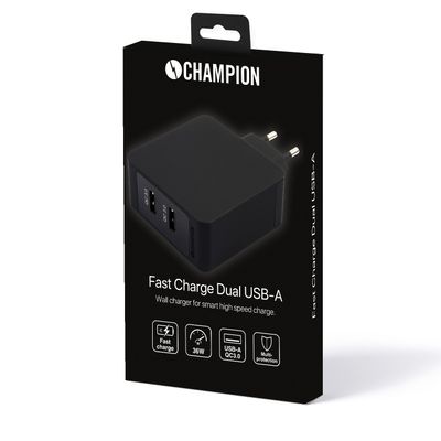 FastCharge Dual QC3 USB 36W