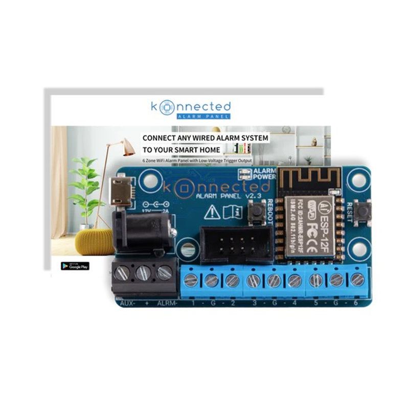 Alarm Panel Conversion Kit - 6 Zone - Konnected