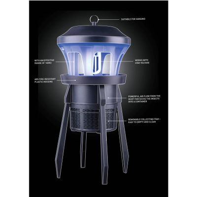 Myggfångare 9W / 230V, 100 Kvm