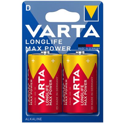 Longlife Max Power D / LR20 Batteri 2-pack