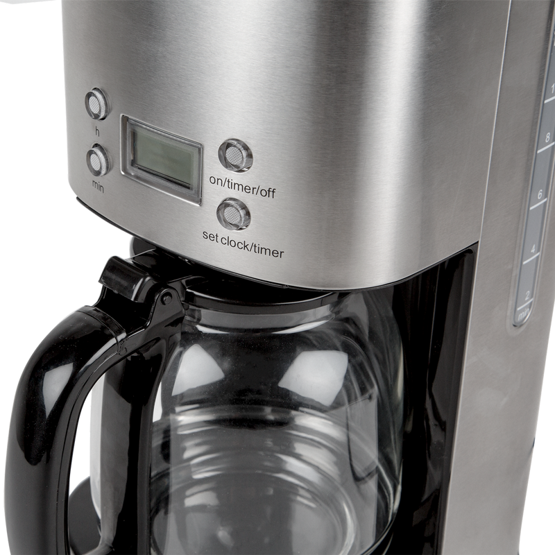 Kaffebryggare 12-koppar Digital Rostfri