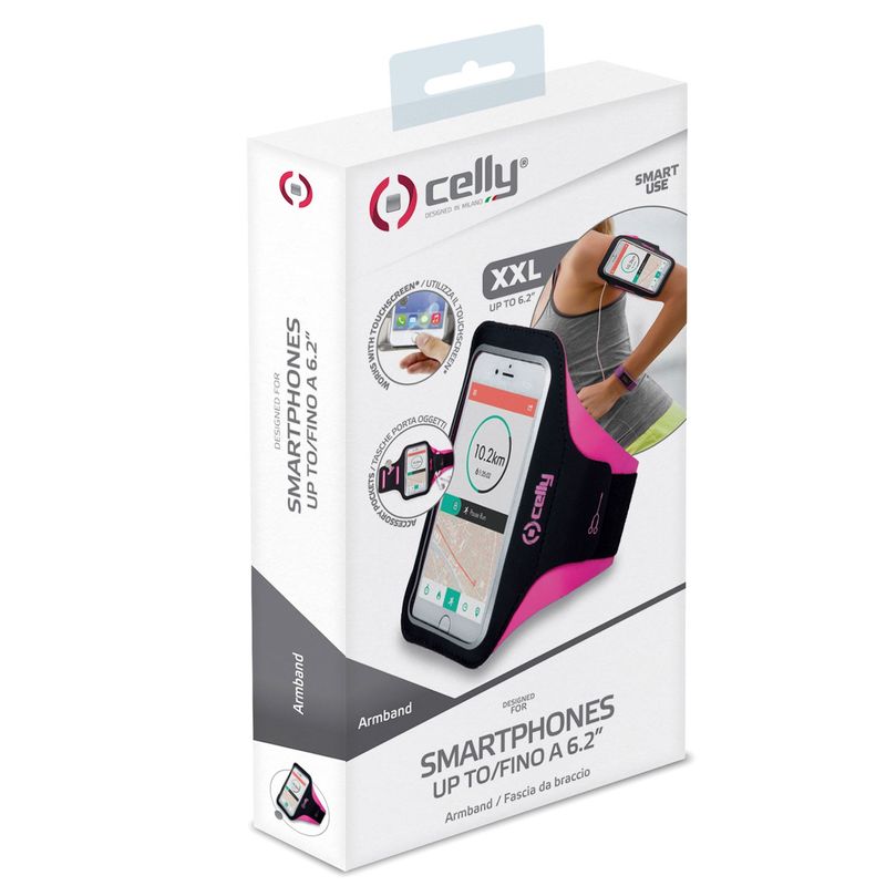 Sportarmband XXL max 6,2" Rosa