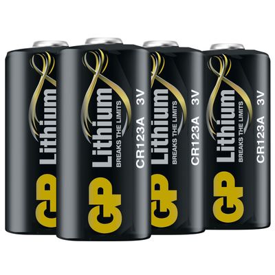 CR123A Lithiumbatteri 4-pack