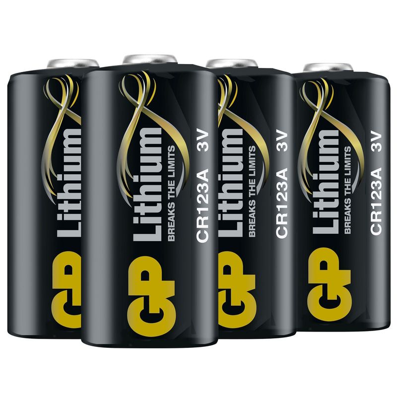 CR123A Lithiumbatteri 4-pack