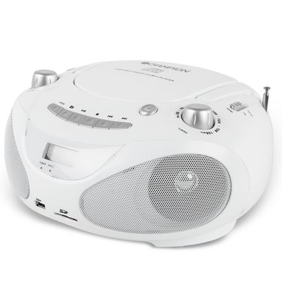 Boombox CD/Radio/MP3/USB White