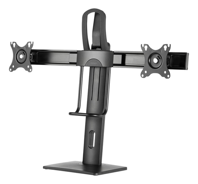 DELTACO Office Vertical Lift Dual Monitor Stand