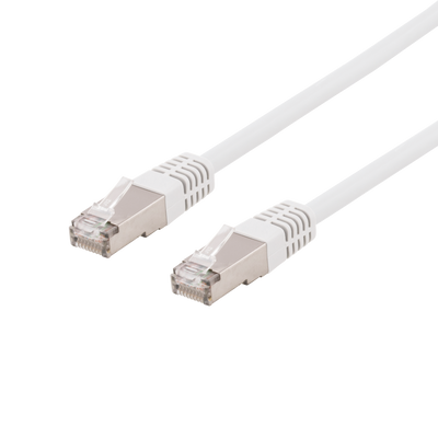 Nätverkskabel 25m U/FTP Cat6a, delta cert, LSZH, vit