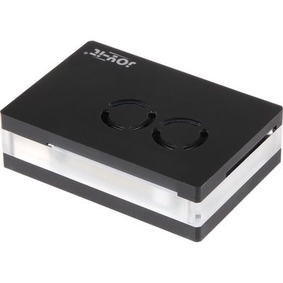Black acryl case with dual fan for Raspberry Pi 4B