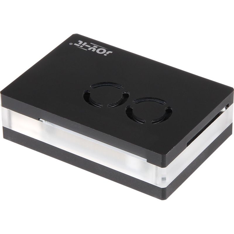 Black acryl case with dual fan for Raspberry Pi 4B