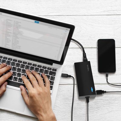 Laptopladdare USB-C PD 65W USB-A 12W Max 77W