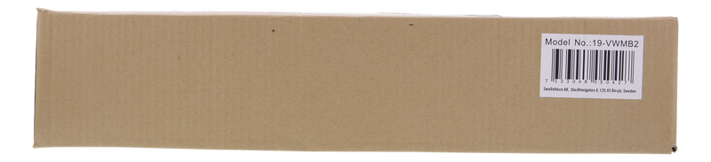 DELTACO 19" Vertikalt väggfäste, 2U, max 60kg, stålkonstruktion, svart