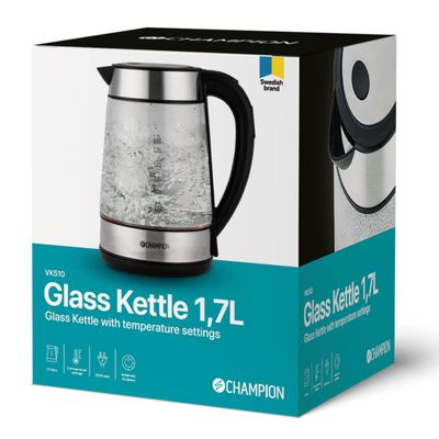 Kettle Temp 1.7L Glass