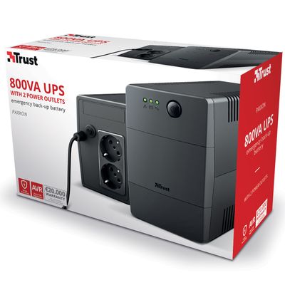 Paxxon 800VA UPS 2st uttag Schuko